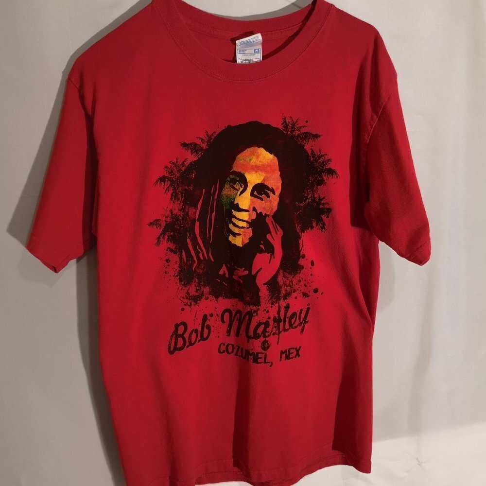 Bob Marley Men's Size Medium Red Short Sleeve T-shirt
